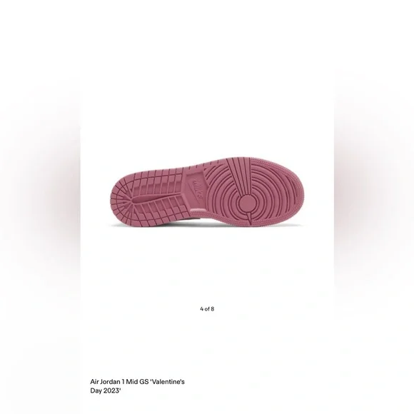 These are some Air Jordan 1 Mid GS ‘Valentine’s sneaker size 5.5.